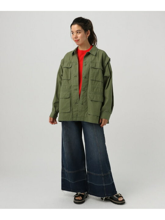 楽天市場】【SALE／20%OFF】2WAYミリタリージャケット BAYFLOW 