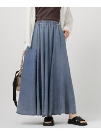 【SALE／30%OFF】[接触冷感付き]ライトオンスデニムフレアスカート BAYFLOW ベイフロー スカート ロング・マキシスカート ブルー ブラック【RBA_E】【送料無料】[Rakuten Fashion]