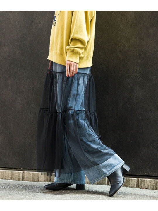楽天市場】【SALE／20%OFF】(W)チュールティアードSK BAYFLOW 