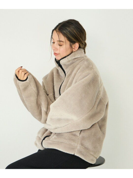 楽天市場】【SALE／10%OFF】[軽量で暖かい]スタンドカラーファー 