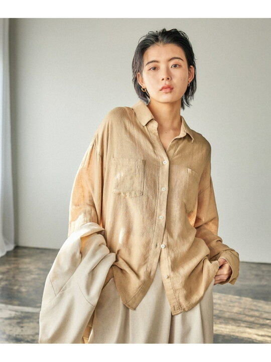 楽天市場】【SALE／50%OFF】[簡単ブラウジング仕様]リネンシャツ 