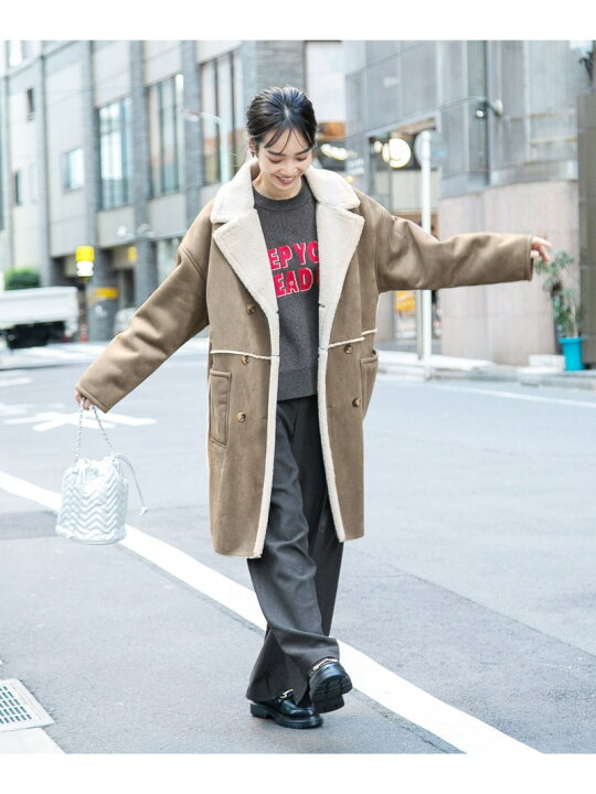 楽天市場】【SALE／54%OFF】(W)2WAYフェイクムートン BAYFLOW 