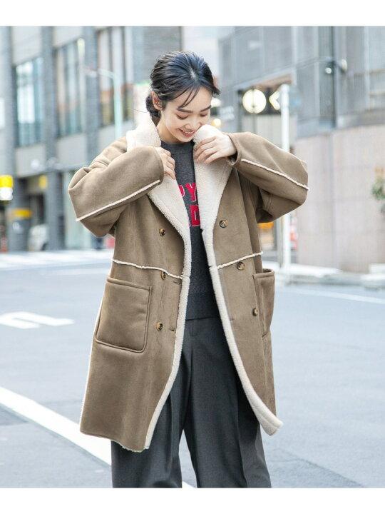 楽天市場】【SALE／54%OFF】(W)2WAYフェイクムートン BAYFLOW 