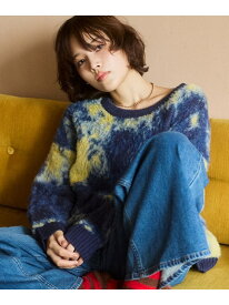 ≪新色予約≫ミックスシャギーニットプルオーバー BAYFLOW ベイフロー トップス ニット ブラウン ピンク ネイビー グレー ベージュ オレンジ【先行予約】*【送料無料】[Rakuten Fashion]