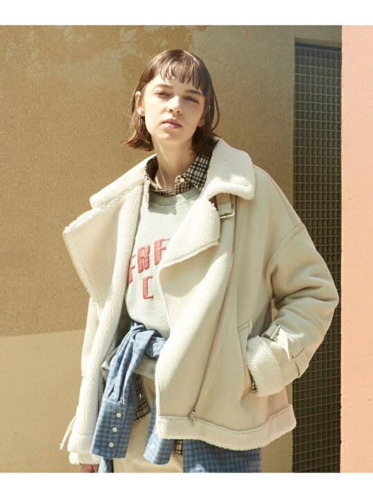 楽天市場】【SALE／30%OFF】(W)フェイクムートンブルゾン BAYFLOW 