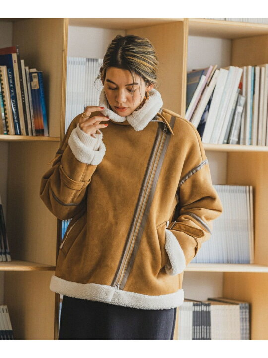 楽天市場】【SALE／30%OFF】(W)フェイクムートンブルゾン BAYFLOW 
