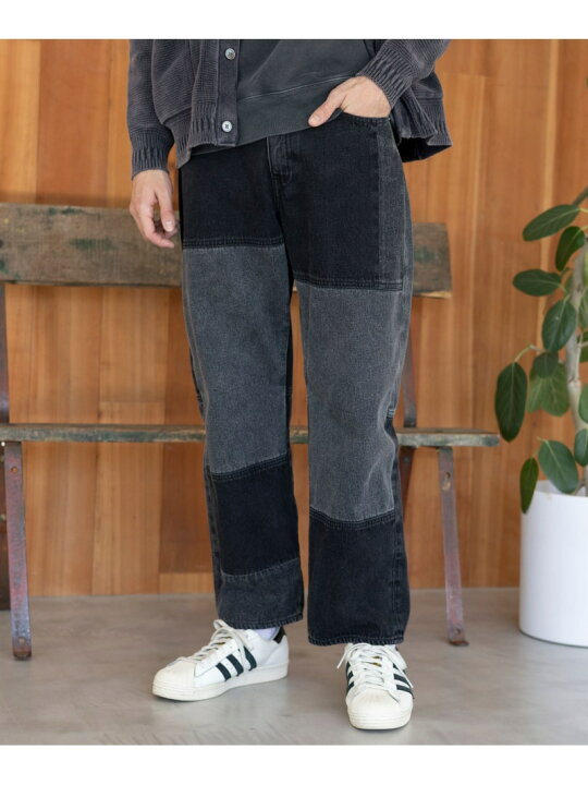 楽天市場】【SALE／20%OFF】パッチワークデニムパンツ BAYFLOW 
