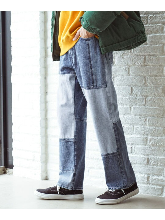 楽天市場】【SALE／20%OFF】パッチワークデニムパンツ BAYFLOW 