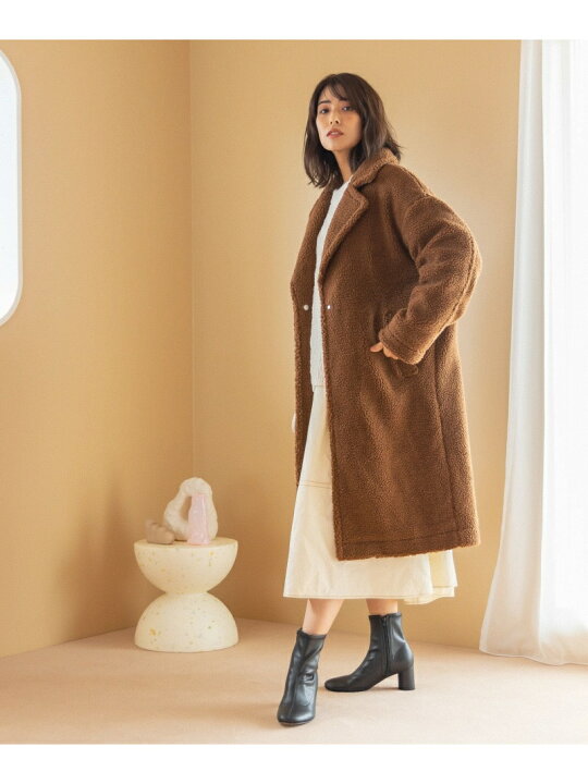楽天市場】【SALE／50%OFF】(W)ボアチェスターコート BAYFLOW 