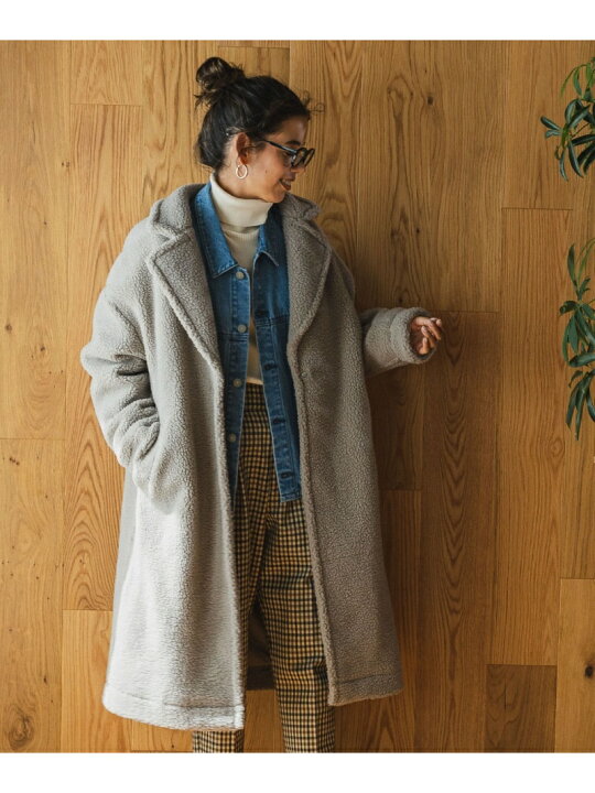 楽天市場】【SALE／50%OFF】(W)ボアチェスターコート BAYFLOW 