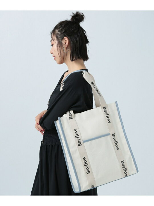楽天市場】【SALE／20%OFF】(W)オトナカツロゴテープトート BAYFLOW 