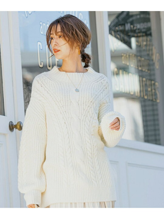 楽天市場】【SALE／50%OFF】(W)ケーブルニット BAYFLOW ベイフロー 
