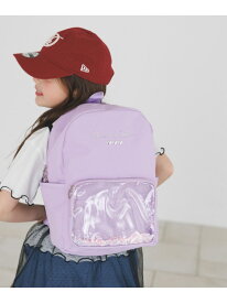 [推し活にも!]キラキラスパンコールリュック[M(約10L)・L(約15L)] (KIDS) BAYFLOW ベイフロー バッグ リュック・バックパック パープル ブラック[Rakuten Fashion]