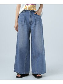 【SALE／40%OFF】(W)TuckWideJeans BAYFLOW ベイフロー パンツ ジーンズ・デニムパンツ ブルー ネイビー【RBA_E】【送料無料】[Rakuten Fashion]