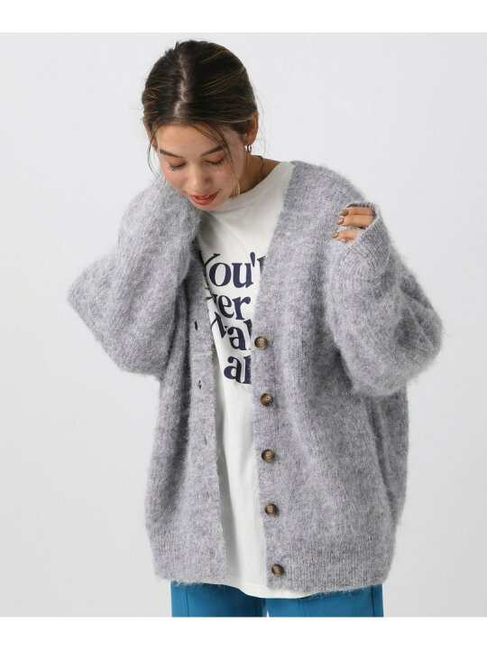 楽天市場】【SALE／50%OFF】ヘアリーニットカーディガン BAYFLOW 