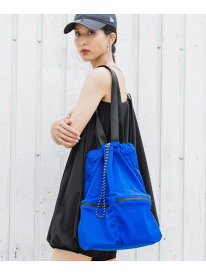 【HEREIAM】Wポケットメッシュトート HEREIAM ベイフロー バッグ トートバッグ ブルー ホワイト ブラック【送料無料】[Rakuten Fashion]