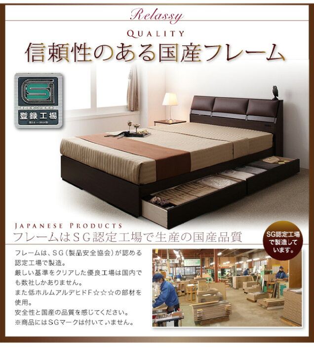 楽天市場】【送料無料】 シングルベッド マットレス付き クッション 
