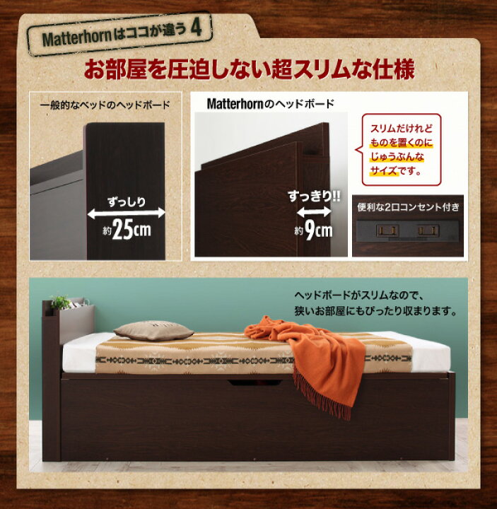 楽天市場】お客様組立 アウトドア収納跳ね上げベッド Matterhorn 