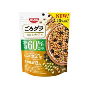 【30個セット】 日清シスコ ごろグラ 糖質60%オフ きなこ大豆(300g)×30個セット【正規品】※軽減税率対象品