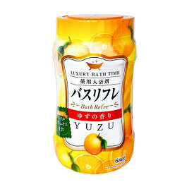 【12個セット】【1ケース分】ライオンケミカル バスリフレ 入浴剤 ゆずの香り 本体×12個セット　1ケース分【正規品】【ori】