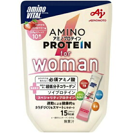 味の素 アミノバイタル アミノプロテイン for Woman ストロベリー味(3.8g*10本入)【正規品】 ※軽減税率対象品【t-4】