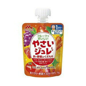 【30個セット】 森永 フルーツでおいしいやさいジュレ 赤い野菜とくだもの 70g×6個入×30個セット【正規品】【s】※軽減税率対象品