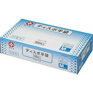 【10個セット】【1ケース分】 白十字 ディスポ手袋 M 100枚入 ×10個セット 1ケース分 【正規品】【k】【mor】【ご注文後発送までに2週間前後頂戴する場合がございます】