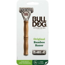 【5個セット】 BULLDOG 5枚刃 オリジナルバンブーホルダー 水に強い竹製ハンドル 1個 ×5個セット 【正規品】【k】【mor】【ご注文後発送までに1週間前後頂戴する場合がございます】　ブルドック