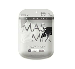 【5個セット】 川本産業 MASMiX マスク ライトグレー×ブラック(7枚入)×5個セット 【正規品】【ori】