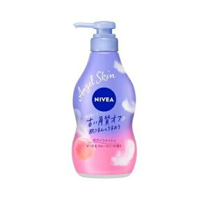 【5個セット】 花王 ニベア エンジェルスキン ボディウォッシュ ピーチ ポンプ(480ml)×5個セット【正規品】