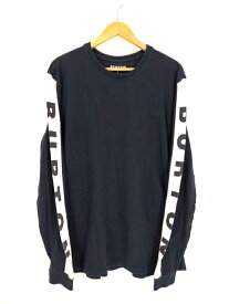 【中古】古着 バートン BURTON LOWBALL LS メンズ クルーネックTシャツ L 黒系 白系