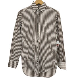 【中古】メーカーズシャツカマクラ Makers Shirt 鎌倉 ストライプ ボタンダウンシャツ メンズ 15-32.5 38-82