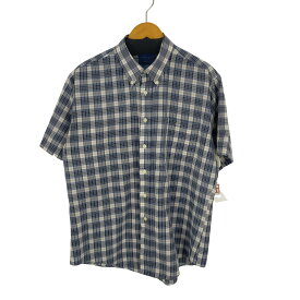 【中古】タウンクラフト TOWN CRAFT 90S 半袖チェックシャツ メンズ L
