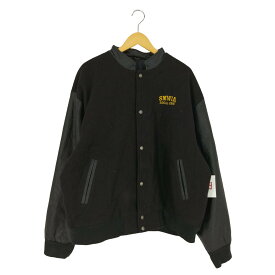 【中古】ユーズドフルギ USED古着 {{SUMAGGO}} カナダ製 リサイクルウール レザー スタジャン メンズ import：XXL