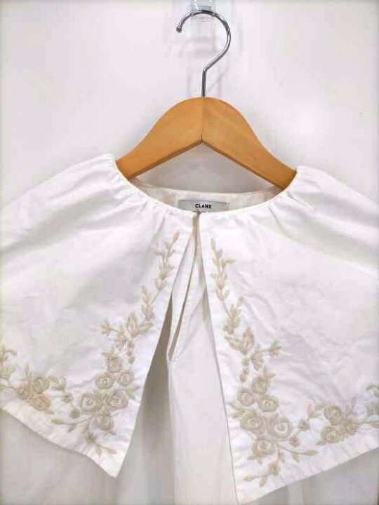 楽天市場】【中古】クラネ CLANE BIG COLLAR EMBROIDERY TOPS 