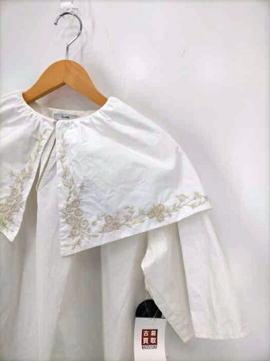 楽天市場】【中古】クラネ CLANE BIG COLLAR EMBROIDERY TOPS