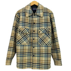 【中古】ペンドルトン PENDLETON USA製 チェック シャツジャケット スナップボタン メンズ import：M