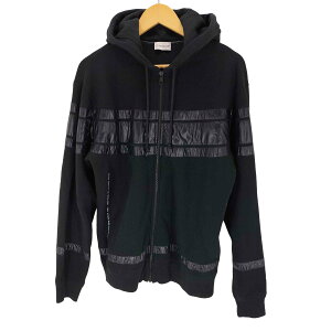 【中古】モンクレール MONCLER NYRON STRIPES ZIP UP CARDIGAN ナイロン ストライプ 