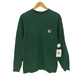 【中古】カーハート Carhartt ORIGINAL FIT POCKET L/S TEE ポケット Tシャツ メンズ import：S