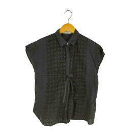 【中古】ドレステリア DRESSTERIOR カットワーク ウエストリボン ノースリーブシャツ レディース JPN：M
