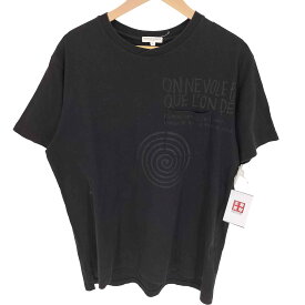 【中古】エンジニアードガーメンツ Engineered Garments USA製 Printed Cross Crew Neck T-shirt メンズ import：L