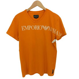 【中古】エンポリオアルマーニ EMPORIO ARMANI ロゴプリント 半袖 S/S Tシャツ メンズ import：M