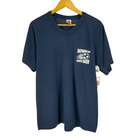 【中古】ユーズドフルギ USED古着 BOMARK EAST HAMPTON YOUTH SOCCER VネックラグランTシャツ メンズ JPN：L