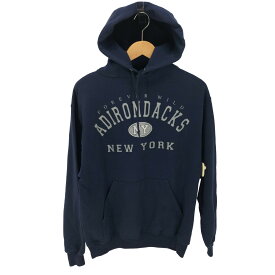 【中古】ジャージーズ JERZEES ADIRONDACKS NEW YORKプリント プルオーバー パーカー メンズ JPN：M