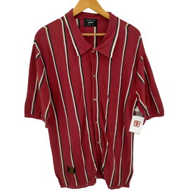 【中古】グラム glamb 20SS Stripe big knit SH/ストライプビッグニットシャツ メンズ JPN：1