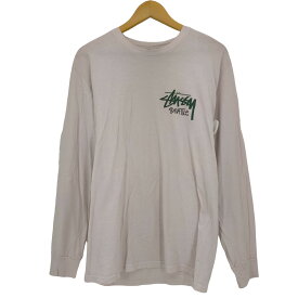 【中古】ステューシー Stussy Seattle ロゴプリント長袖Tシャツ メンズ import：M