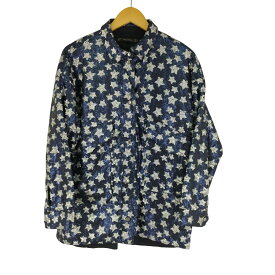 【中古】ザラ ZARA スパンコール スナップボタンシャツ レディース M