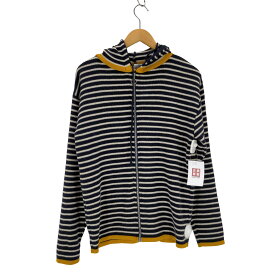 【中古】コムデギャルソンシャツ COMME des GARCONS SHIRT hooded zip up border knit sweater ボーダージップアップパーカー メンズ JPN：M