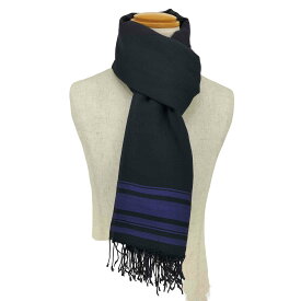 【中古】ドリスヴァンノッテン DRIES VAN NOTEN インド製 フリンジ コットン ストール メンズ 表記無