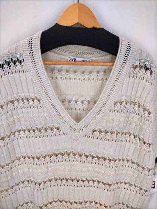 楽天市場 Zara ザラ べスト レディース 白系 Import S 日本サイズ S M 相当 レースデザインニットベスト 中古 ブランド古着バズストアbazzstore 0401 Bazzstore ブランド古着バズストア